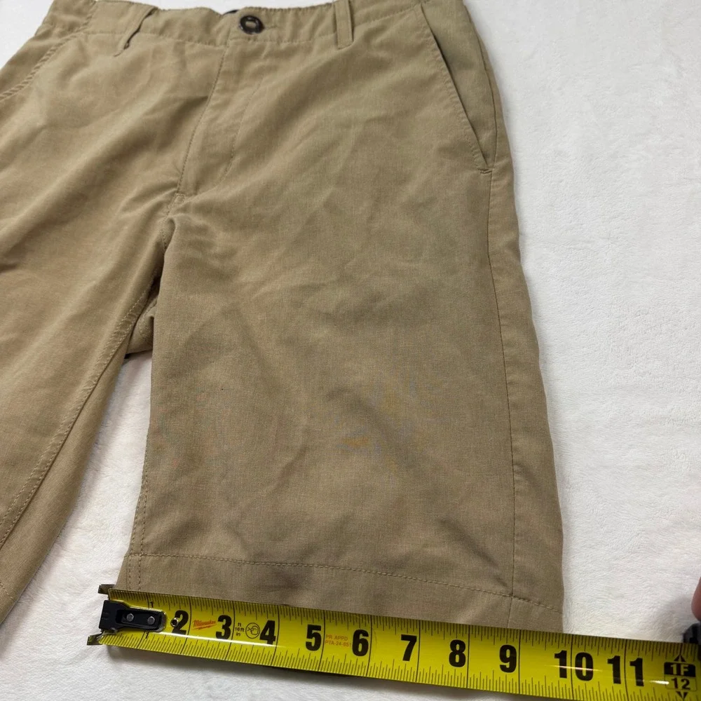 Volcom Hybrid Shorts Mens 28 Khaki Good Quick Dry Heathered N01-0118-01